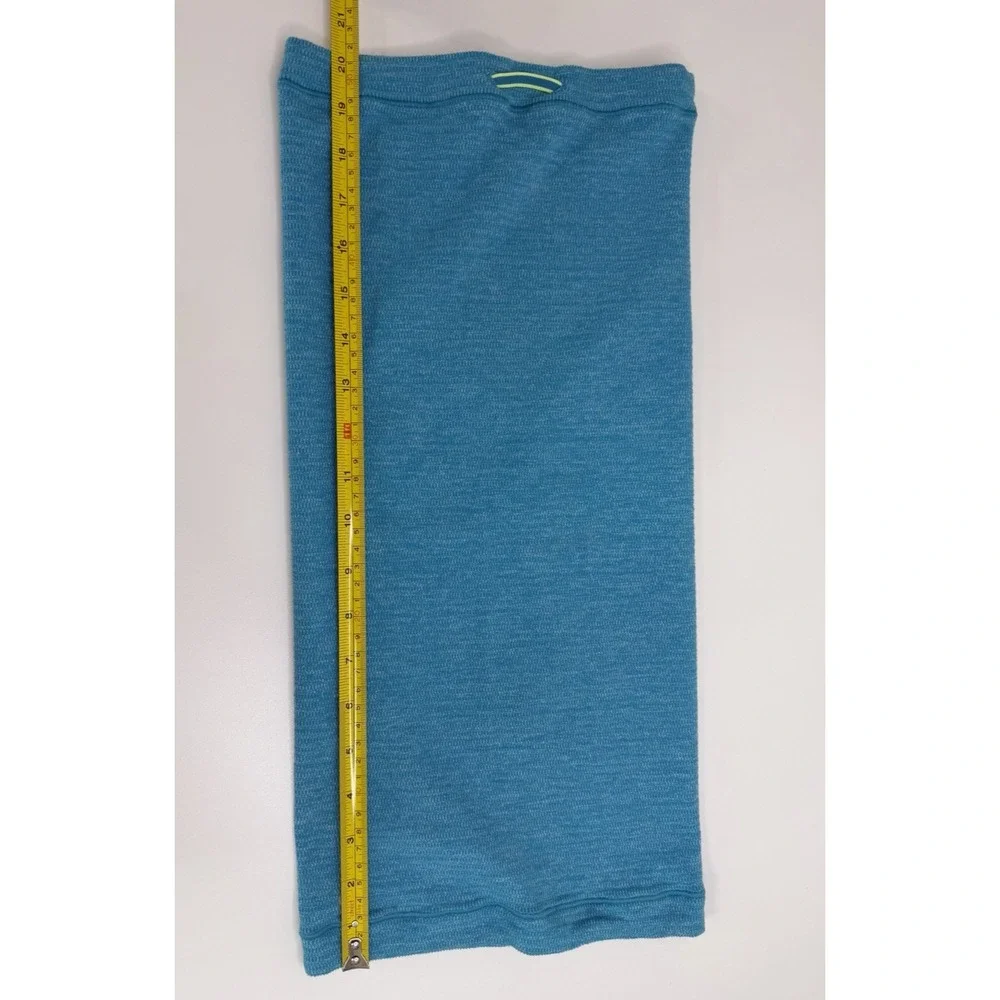 Lululemon Teal Neck Gaiter Scarf Tube O/S Stretch Nylon Spandex Unisex